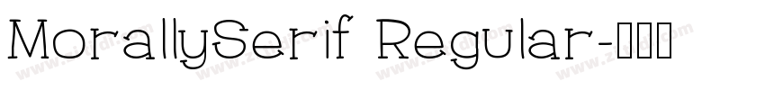 MorallySerif Regular字体转换